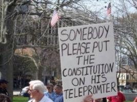 Constitution For Obamas Teleprompter